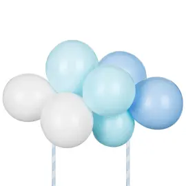 Baby Shower Ballong Tårtdekoration Blå 29 cm