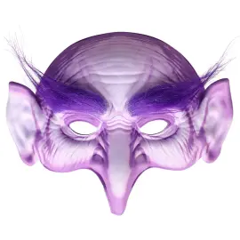 Halvmask Troll Lila