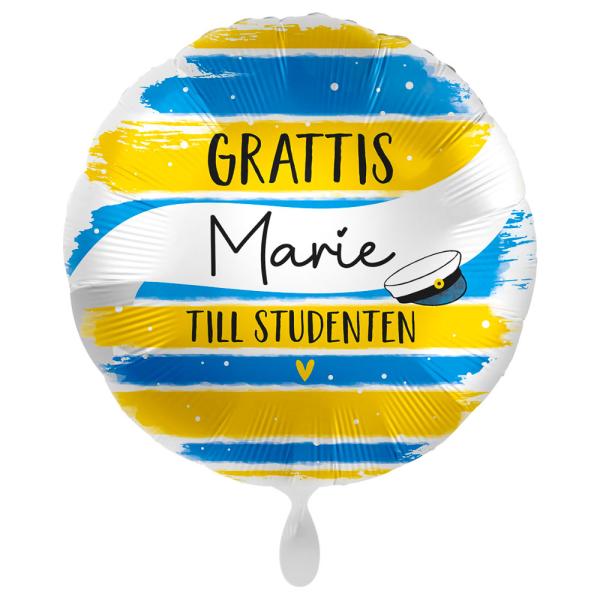 Grattis Till Studenten Ballong Med Egen Text