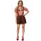 Oktoberfest Lederhosen Brun/R&ouml;d/Vit