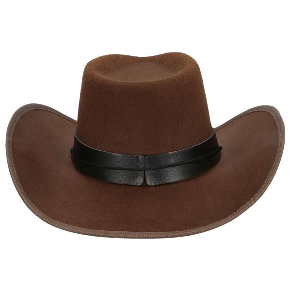 Cowboyhatt Tjurhuvud Brun