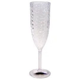 Champagneglas med Bikupemönster Transparent