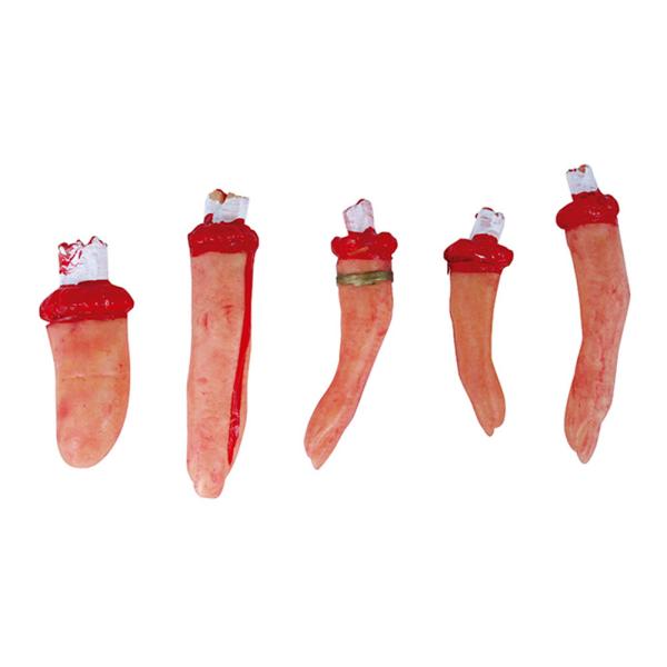Avhuggna Fingrar Röda 5-pack