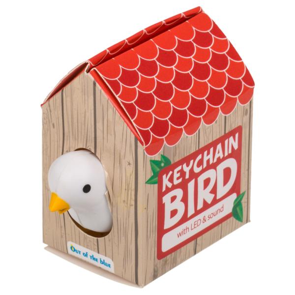 Fågel Nyckelring med LED och ljud