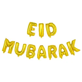 Eid Mubarak Ballonggirlang Kit Guld