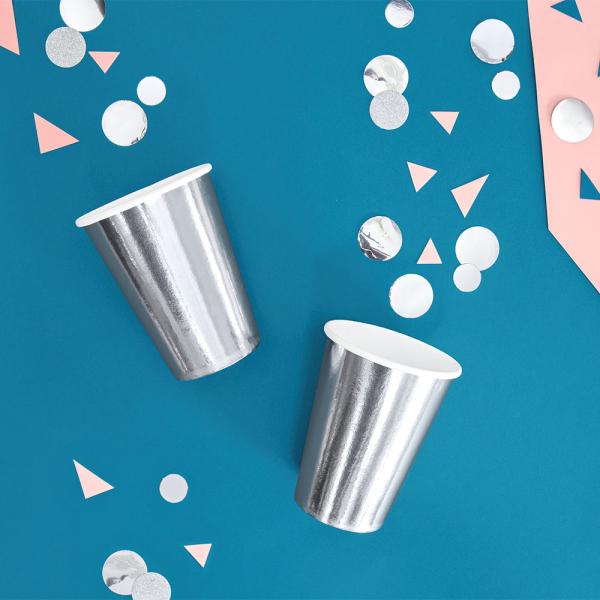 Konfetti Stora Prickar Silver