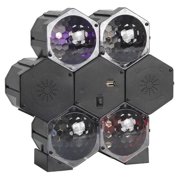 Högtalare med Discoljus LED