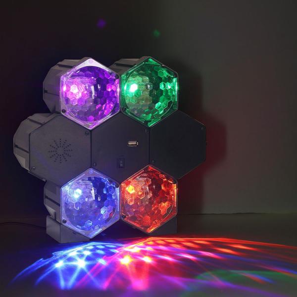 Högtalare med Discoljus LED