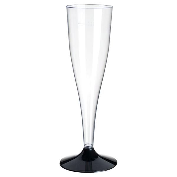 Champagneglas Transparent/Svart 20-pack