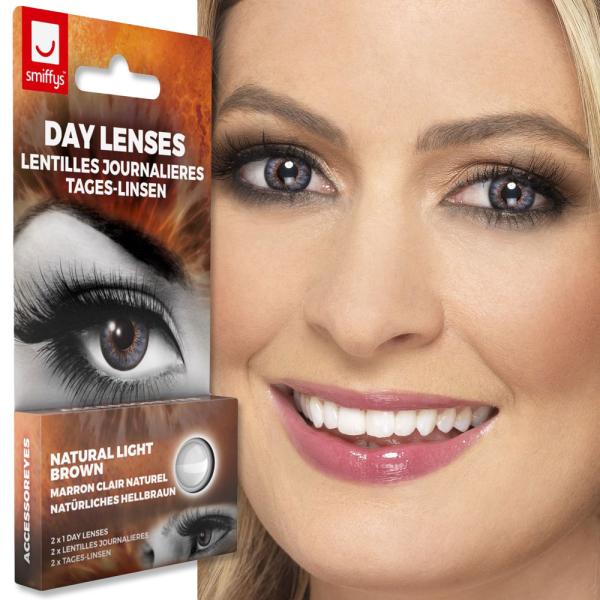 Färgade Linser Natural Light Brown