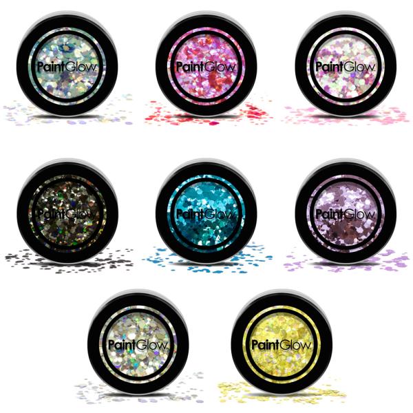 PaintGlow Ansikts- och Kroppsglitter Chunky