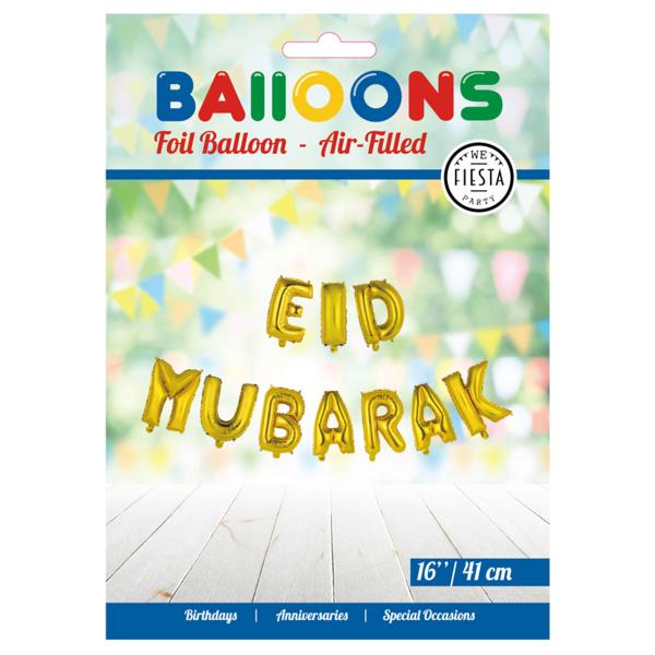 Eid Mubarak Ballonggirlang Kit Guld