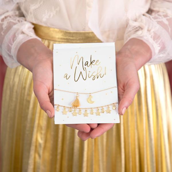 Make a Wish Kort med Armband