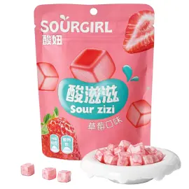 Surt Segt Jordgubbsgodis 60g