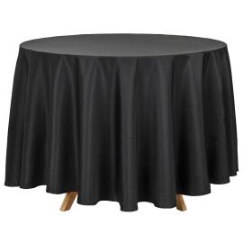 Rund Bordsduk Svart 230 cm