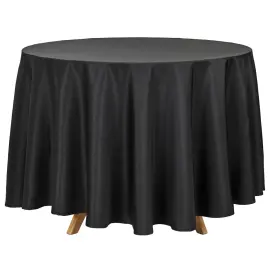 Rund Bordsduk Svart 230 cm