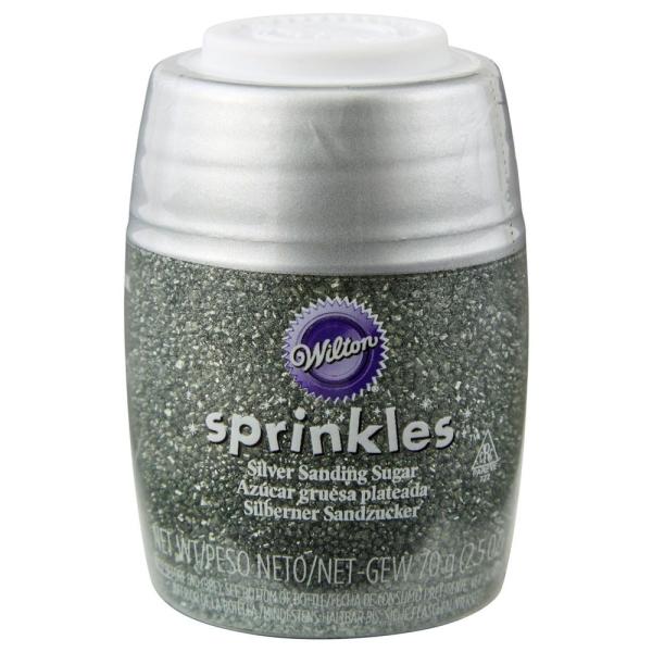 Färgat Socker Silver Sanding Sugar
