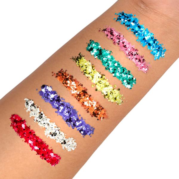 PaintGlow Chunky Ansikts- och Kroppsglitter Metallic