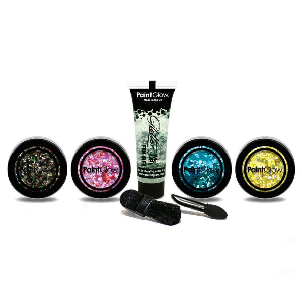 PaintGlow Chunky Ansikts- och Kroppsglitter Set