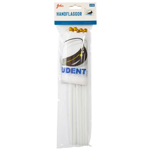 Handflaggor Studenten 6-Pack