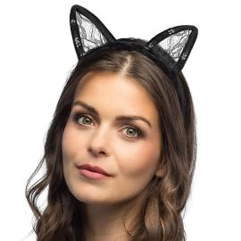 Diadem med Katt&ouml;ron Spets