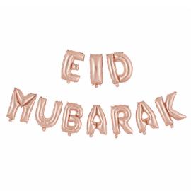 Eid Mubarak Ballonggirlang Kit Ros&eacute;guld
