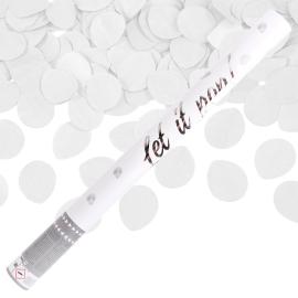 Konfettikanon Rosenblad Vit 60 cm