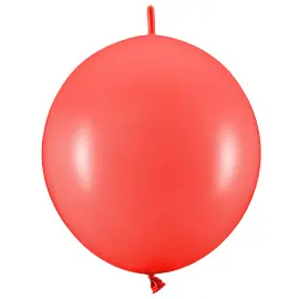 Länkande Ballonger Intensiv Röd Pastell 20-pack