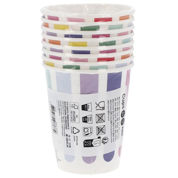 Pappersmuggar Stripetastic 8-pack