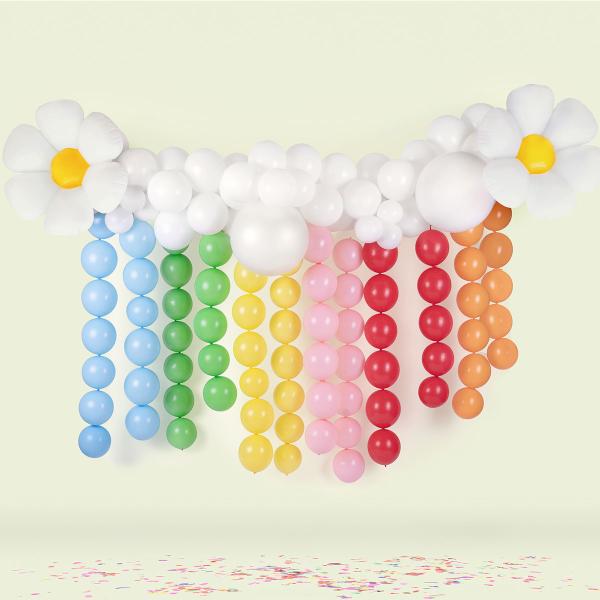 Länkande Ballonger Intensiv Röd Pastell 20-pack