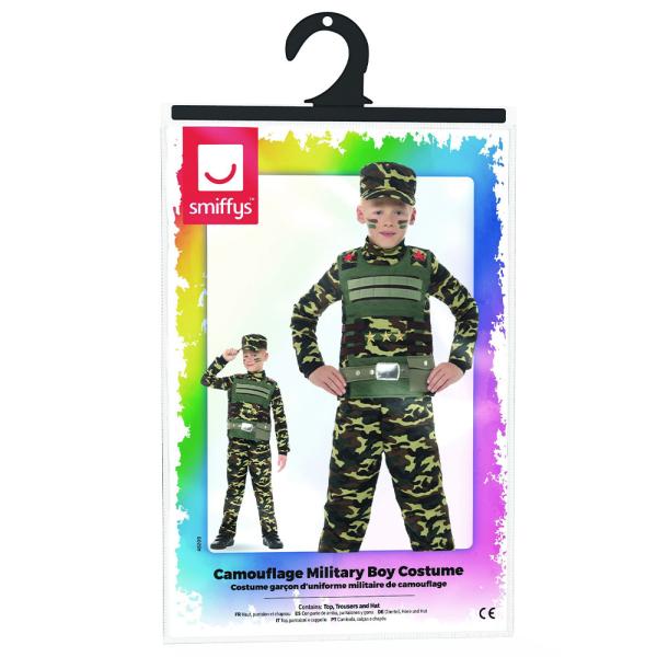 Militär Maskeraddräkt Kamouflage Barn