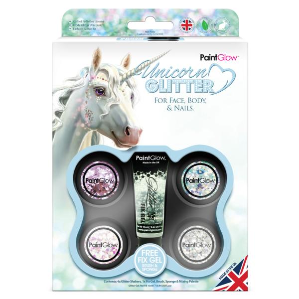 PaintGlow Unicorn Chunky Ansikts- och Kroppsglitter Set