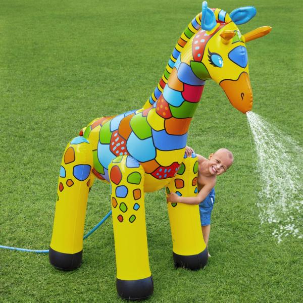 Uppblåsbar Vattenspridare Färgglad Giraff