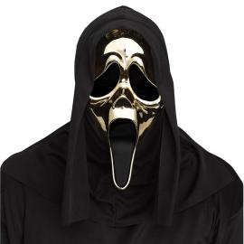 Ghostface Mask Metallic Guld