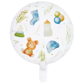 Folieballong Baby i Neutrala F&auml;rger 46 cm