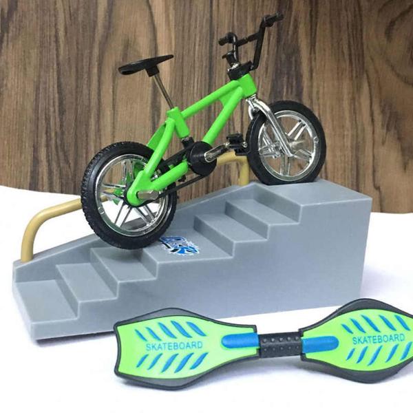 Fingercykel & Skateboard med Tillbehör