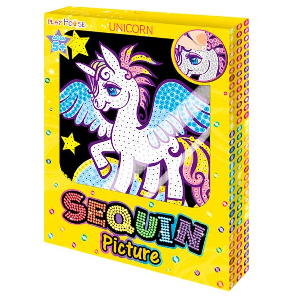 Paljett Pyssel Unicorn