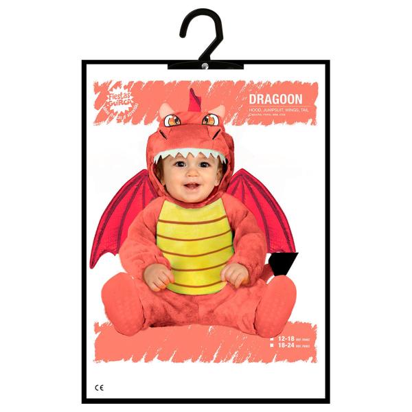 Baby Drake Maskeraddräkt Röd