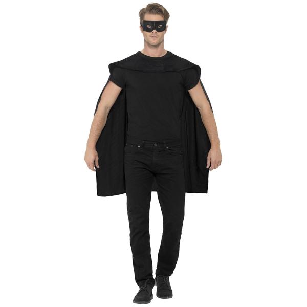 Mantel med Ögonmask Svart