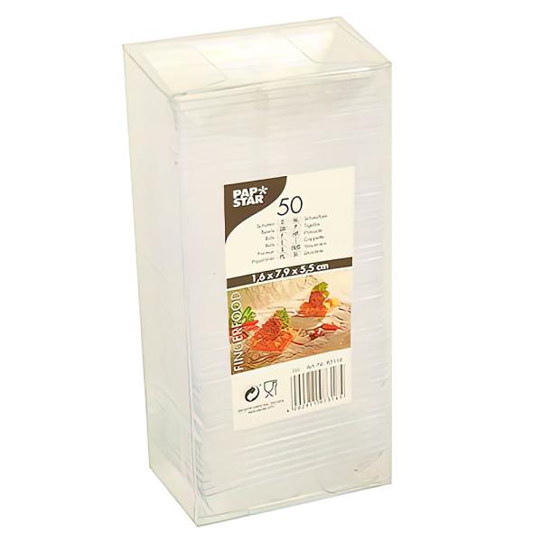 Mini Engångsskålar Fyrkantiga 50-pack