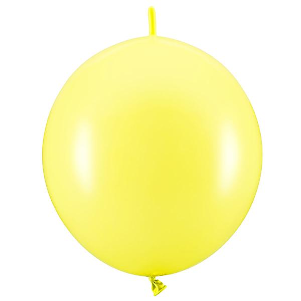 Länkande Ballonger Limegul Pastell 20-pack