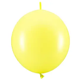 Länkande Ballonger Limegul Pastell 20-pack
