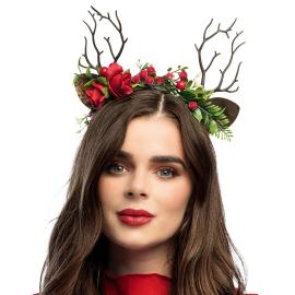 Diadem med Hjorthorn & Blommor