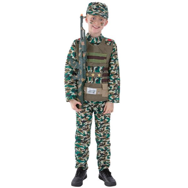 Militär Maskeraddräkt Kamouflage Barn