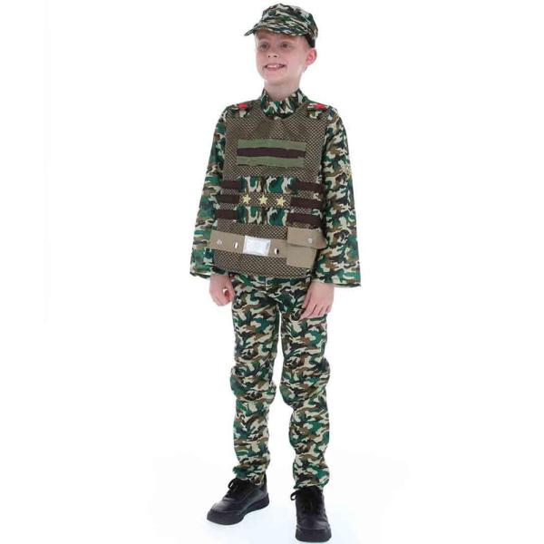 Militär Maskeraddräkt Kamouflage Barn