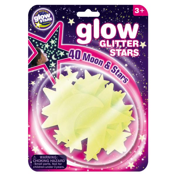 Glow In The Dark Stjärnor Glitter
