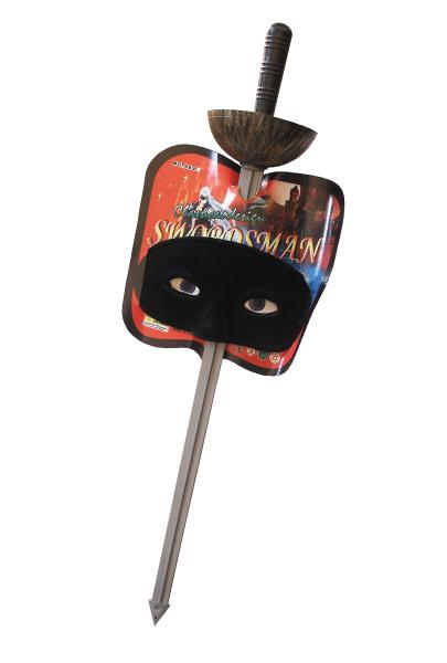 Zorro mask med Svärd Barn
