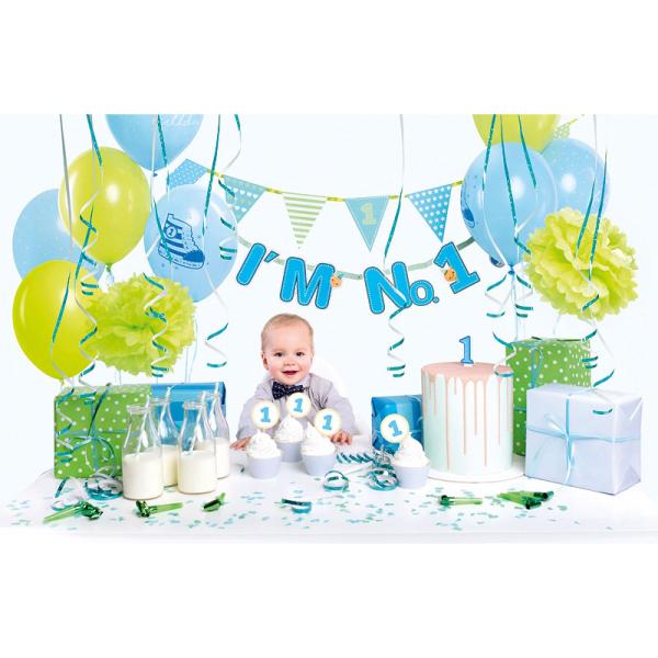 First Birthday Blå Kalaspaket