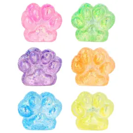 Squeeze Kattass Glittrig Leksak 6 cm