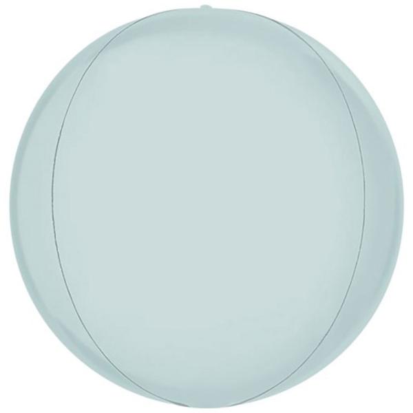 Globe Folieballong Satin Pastell Blå